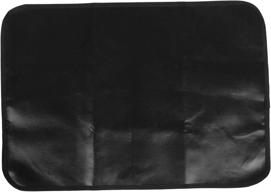 Brandwerende Grillmat Hittebestendig Pad Buiten Grillen Antislip Oppervlak 70x50cm Zwart