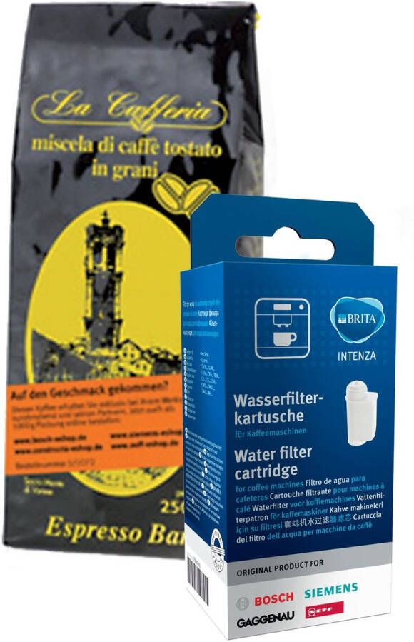 Brita Intenza waterfilter en La Cafferia Supremo Espresso koffiebonen 1 waterfilter + 250 gram koffiebonen