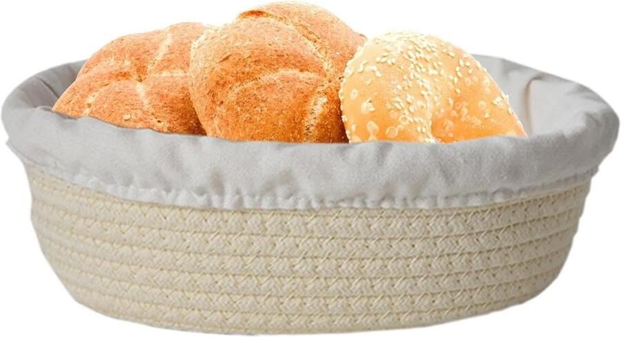 Brood Bakmand Rijsmand Rotan Brood Laten Rijzen Handgemaakt Katoen Maten Natuurlijk