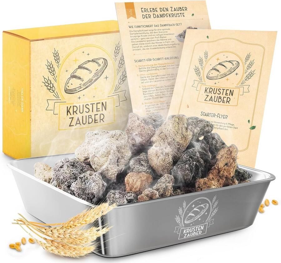 Brood Bakoven met Lavasteen en Stoomkom voor Knapperig Brood