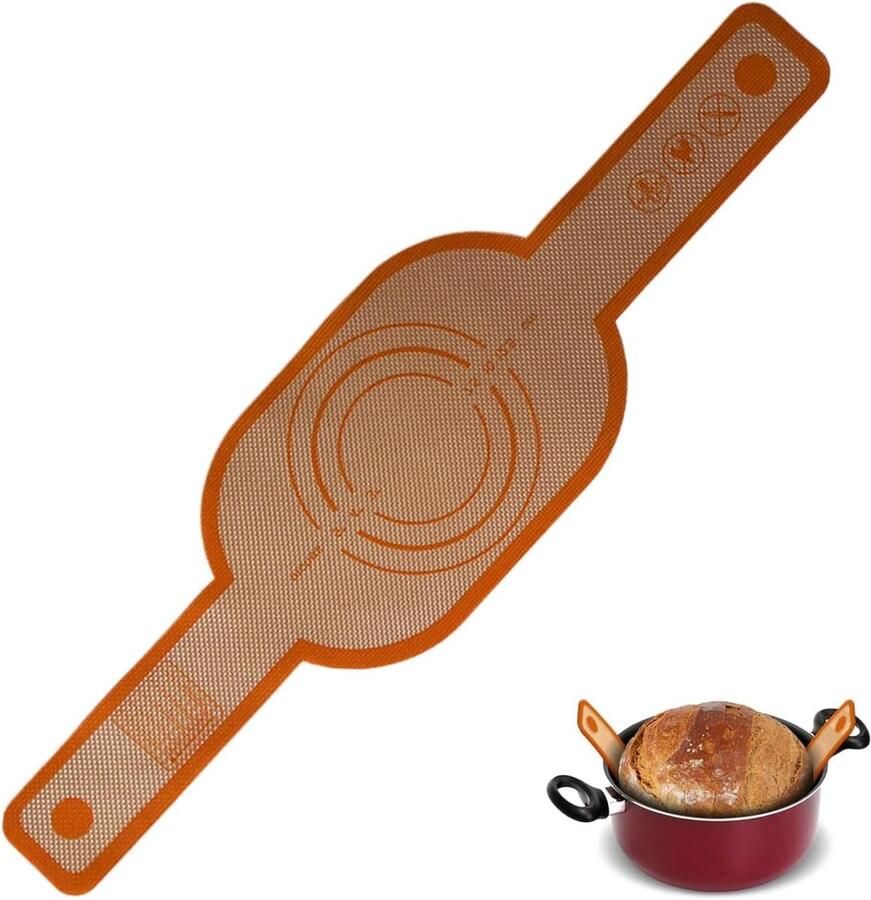 Brood Bakplaat Bakmat Deeg Brood Bakken Antiaanbaklaag 56x15 cm Oranje