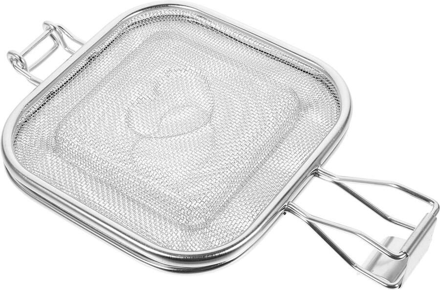 Brood Bakrek Koelrek Oven Brood Bakken Hollow Design 25 x 16.5 x 16 cm Zilver