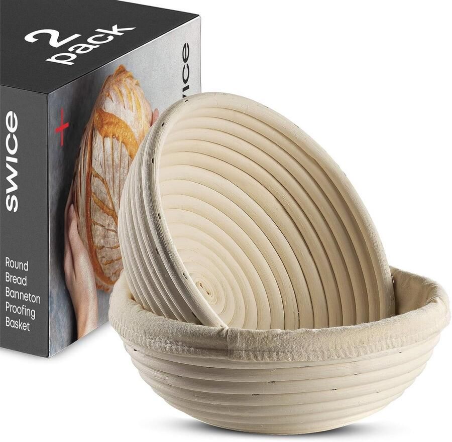 Brood Banneton Proofing Basket Set van 2 9 Inch Perfect voor Zuurdesem