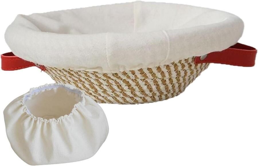 Brood fermentatiemand Rijsmand deeg laten rijzen Natuurlijk rotan materiaal 26 x 14 cm Natuurlijk