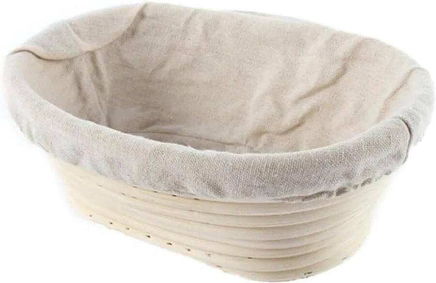 Brood Fermentatiemand Rijsmand Deegmand Brood Bakken Handgemaakt Rotan 21 cm Natuurlijk