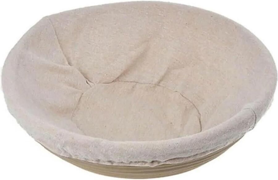 Brood Gist Mand Rijsmand Deeg Brood Bakken Natuurlijk Rotan Materiaal 18 x 9 cm Houtkleur