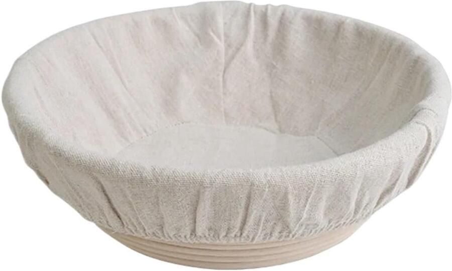 Brood gistmand Rijsmand rotan Ambachtelijk bakken Natuurlijke materialen 25 x 8.5 cm Houtkleur