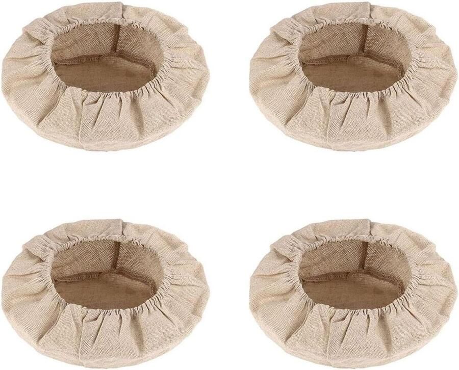 Brood Mand Voering Ronde Bakdoeken Brood Bakken Natuurlijk Rotan Materiaal 10 Inch Naturel