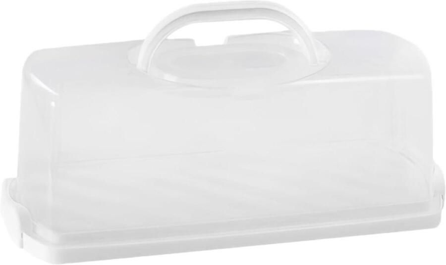Brood Opbergdoos Broodtrommel Broodcontainer Brood Vers Houden Luchtdicht Ontwerp 403 x 19 x 173 cm Wit