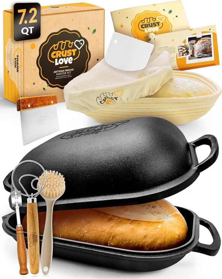 Brood Oven Bakpan Gietijzer Brood Bakken Gietijzeren Pan 72 Kwarts Gietijzer