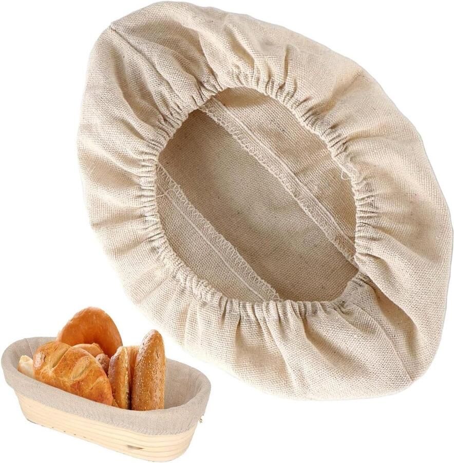 Brood proofing hoes Bakdoek mand Brood bakken Vochtige omgeving 21 x 15 cm Niet gespecificeerd