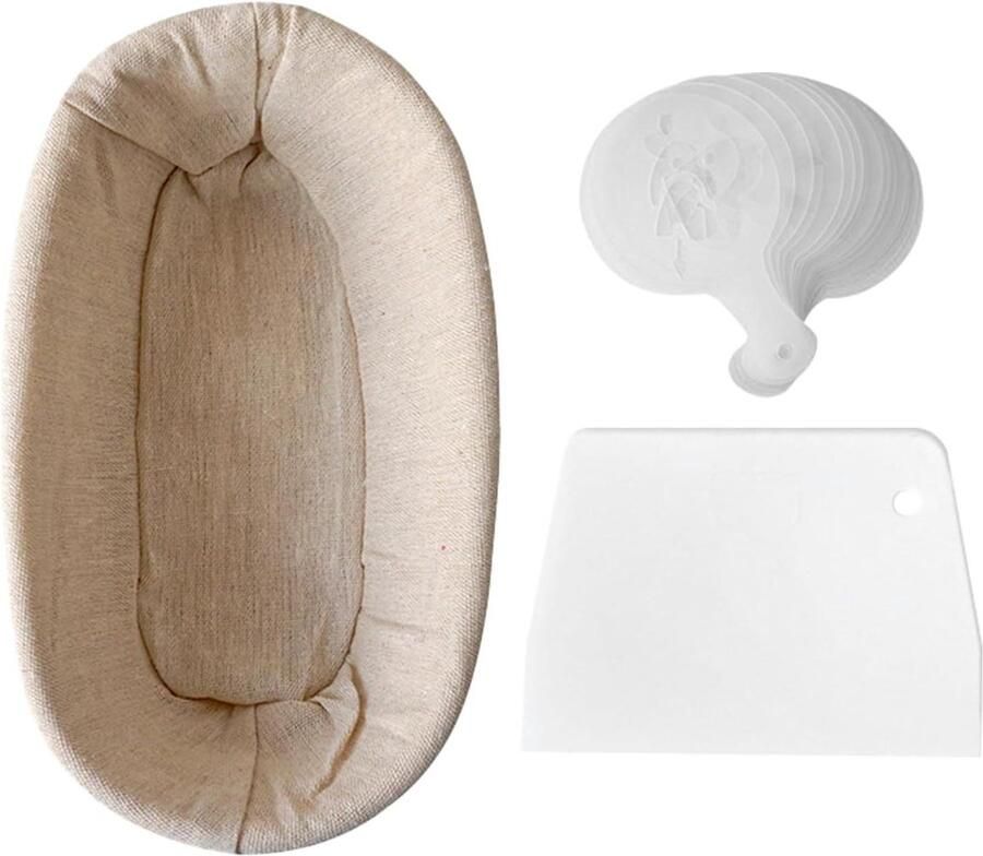 Brood Proofing Mand Deeg Kom Zelf Brood Maken Duurzaam Rotan Materiaal 17 cm Breed Beige