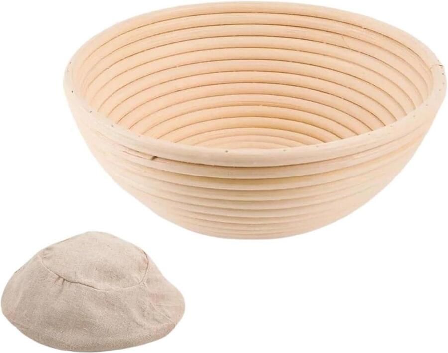 Brood Proofing Mand Rijsmand Deegmand Brood Bakken Handgemaakt Rotan Rieten 16x6 cm Natuurlijk
