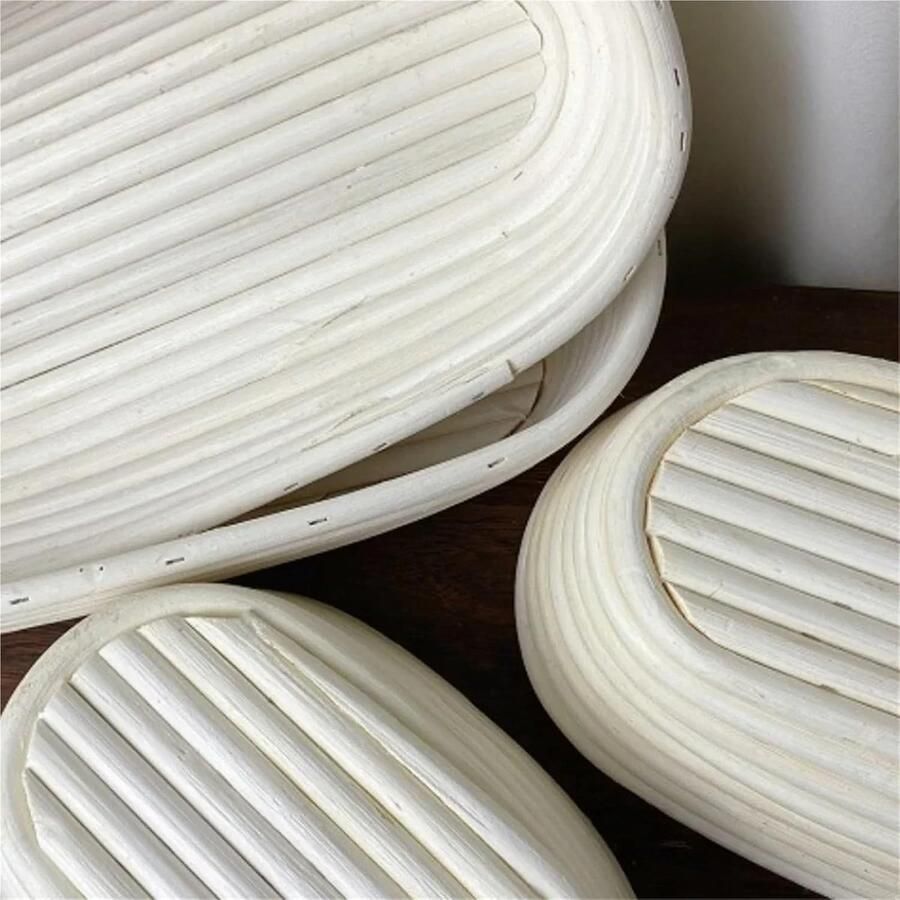Brood Proofing Mand Rijsmand Rotan Brood Bakken Natuurlijk Rotan Materiaal Medium 25x15x8cm Houtkleur