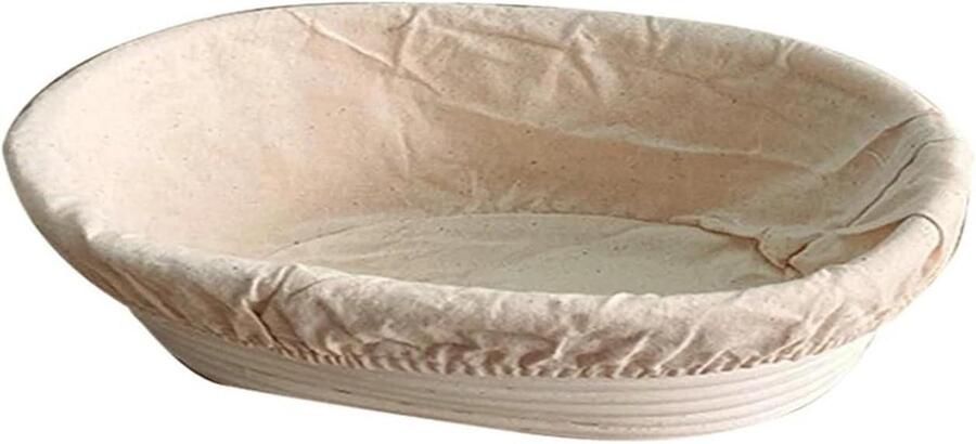 Brood Proofing Mand Zuurdesem Banneton Brood Bakken Puur Rotan Materiaal XX-Large Houtkleur