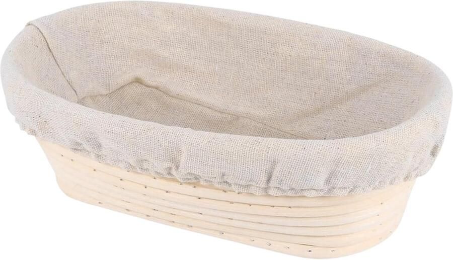Brood Rattan Mand Rijstmand Deeg Brood Fermenteren Natuurlijke Rattan 25x15x8.5 cm Natuurlijk