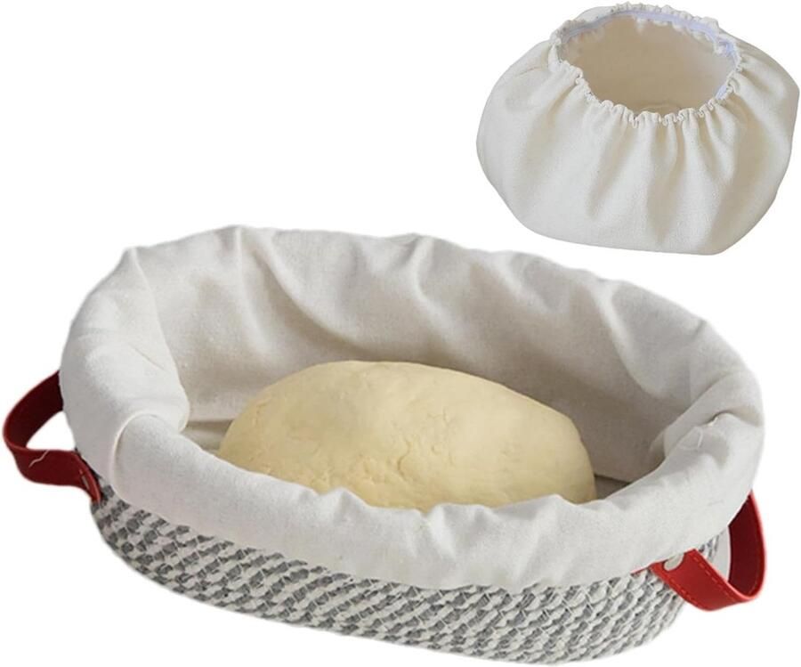 Brood Rijs Bak Deeg Mand Zelf Brood Bakken Dubbele Handgrepen 26 cm Multicolor
