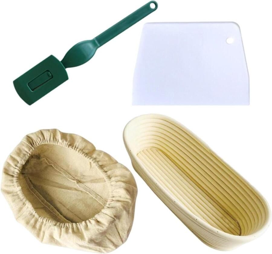 Zuurdesem Manden Set Rijsmanden Brood Bakken Thuis Milieuvriendelijk Rotan 21 x 14 x 8 cm