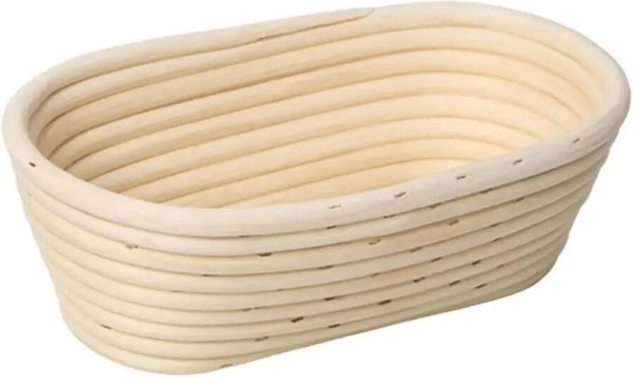 Brood Rijs Manden Bak Manden Brood Bakken Linnen Gevoerd XL 35 cm Houtkleur