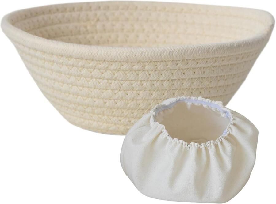 Brood Rijs Manden Bakvormen Zuurdesem Brood Maken Handgemaakt Katoenen Touw Rond en Ovaal Veelkleurig