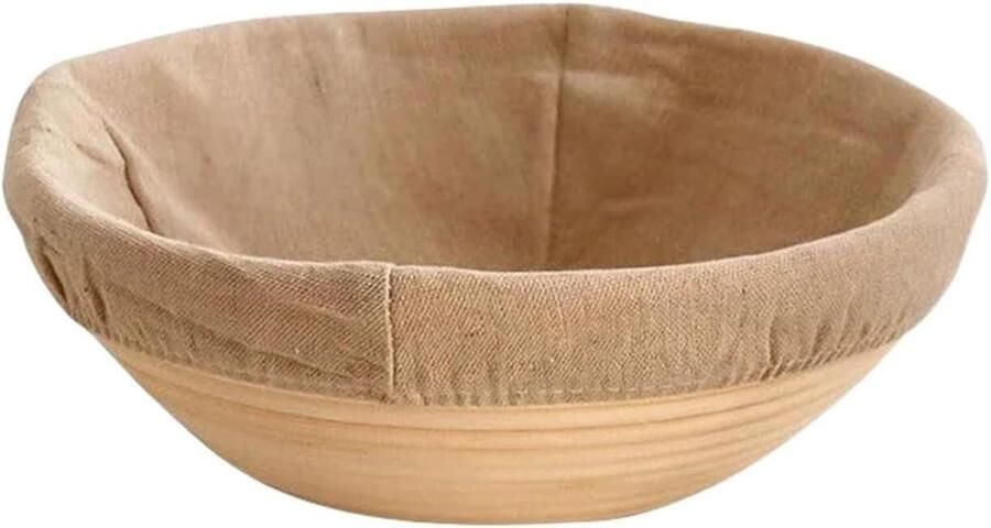 Brood Rijs Manden Rotan Bakvorm Ambachtelijk Brood Maken Behoudt Deegvorm 25x8 cm Houtkleur
