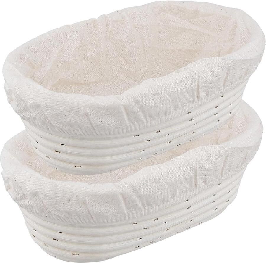 Brood Rijs Manden Zuurdesem Manden Brood Bakken Set van 2 25 cm Beige