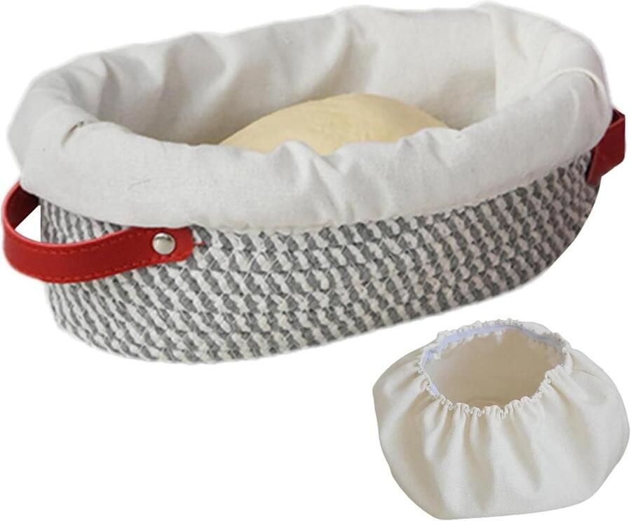 Gistingskom Broodmand Rijsmand Deegmand Ambachtelijk Brood Bakken Gelijkmatige Luchtcirculatie 26 x 14 x 9.5 cm