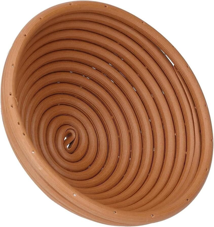 Brood Rijs Muis Zuurdesemmand Bakmand Brood Bakken Wasbaar Plastic 16x7CM Geelbruin