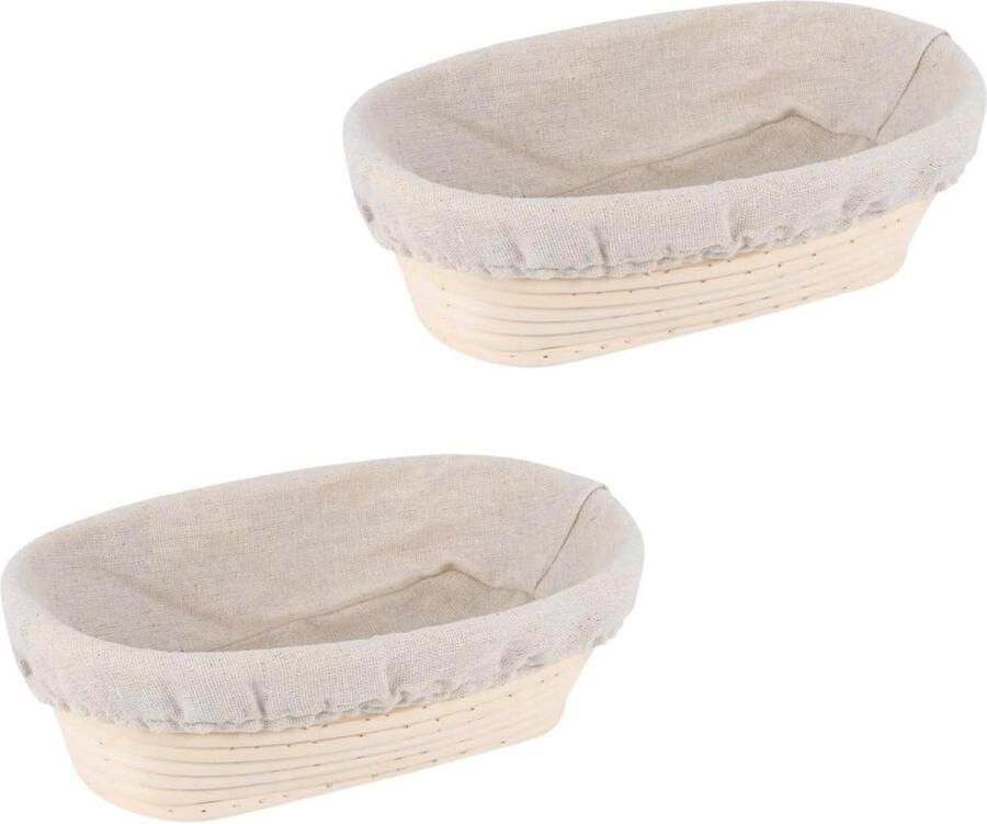 Brood Rijs Vorm Zuurdesem Mand Brood Bakken Natuurlijk Rotan 25 x 15 x 8.5 cm Natuurlijk