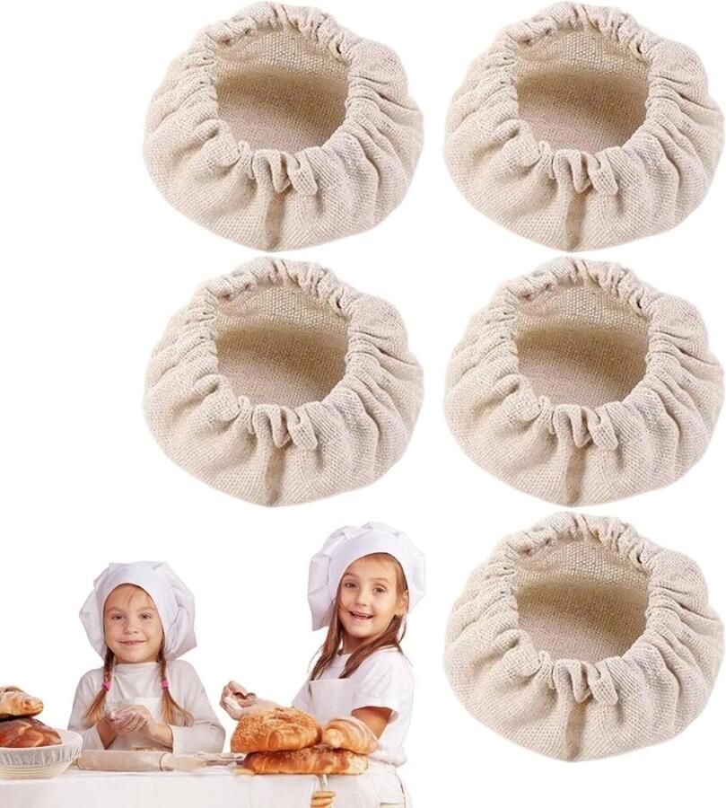 Brood Rijsdoeken Zuurdesem Doeken Brood Bakken Ademend Materiaal 5 Stuks Wit