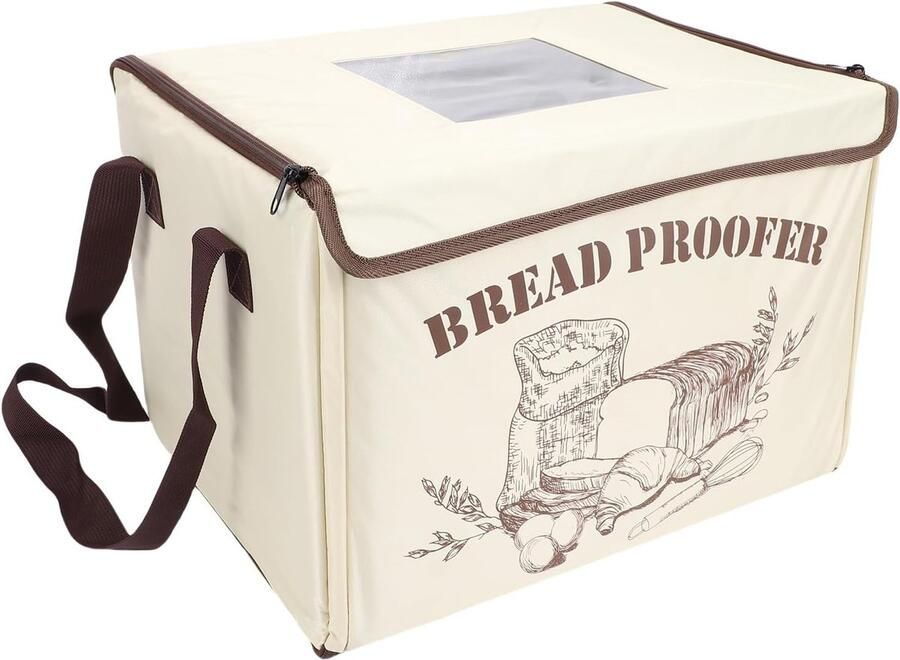 Brood Rijskast Deeg Fermentatie Bakken Thuis Instelbare Temperatuur 44 x 35 x 8 cm Zwart