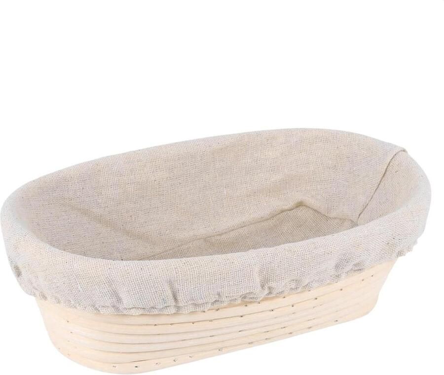 Brood Rijsman Baking Basket Zuurdesem Brood Bakken Natuurlijk Rotan Materiaal 25 x 15 x 8.5 cm