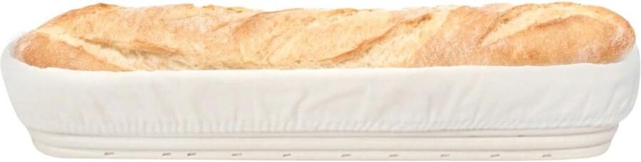 Brood Rijsmand Rijsmandje Broodmand Brood Bakken Natuurlijk Rotan Vlechtwerk 34x10x5.5cm Niet gespecificeerd