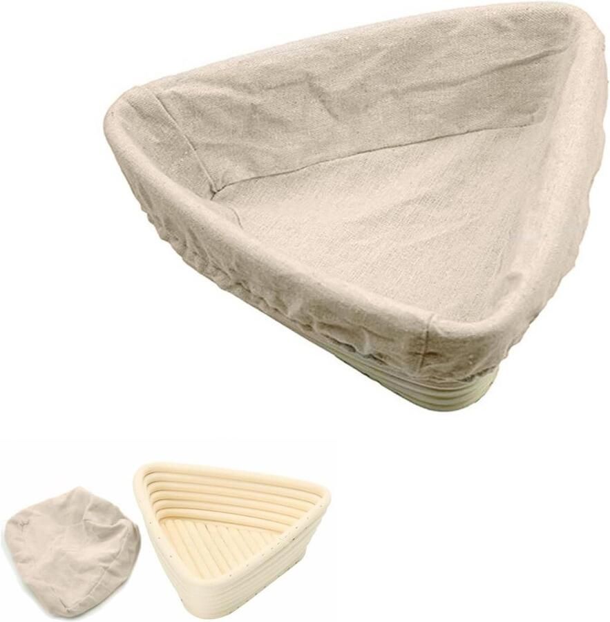 Brood Rijsmand Zuurdesem Mand Brood Bakken Natuurlijk Rotan Riet 20 x 20 x 6 cm Natuurlijk