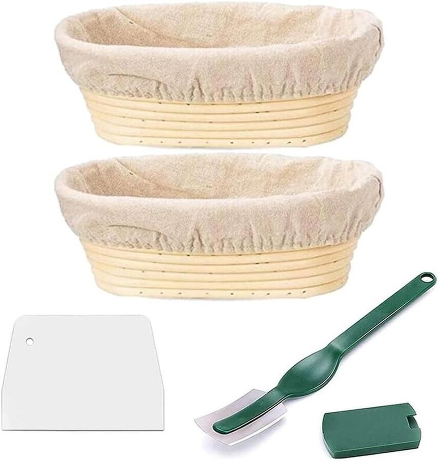 Brood Rijs Manden Zuurdeeg Bakvorm Brood Bakken Natuurlijke Rasp 22 cm Diameter Natuurlijk