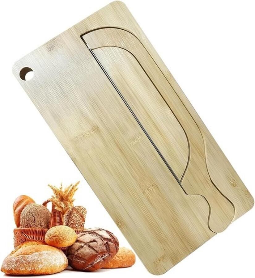 Brood Snijmachine Bakgereedschap Gelijkmatig Snijden Boogvormig Ontwerp 40cm Lengte Houtkleur