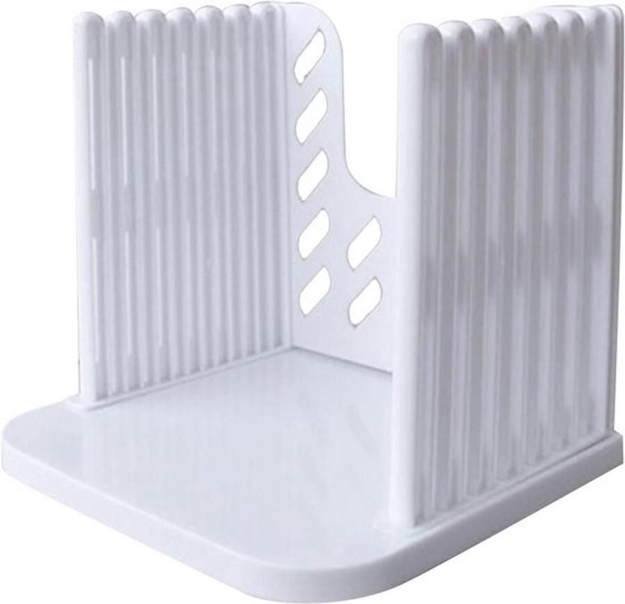 Brood Snijmachine Brood Snijder Gelijkmatig Brood Snijden Instelbare Dikte 15 x 16 cm Wit