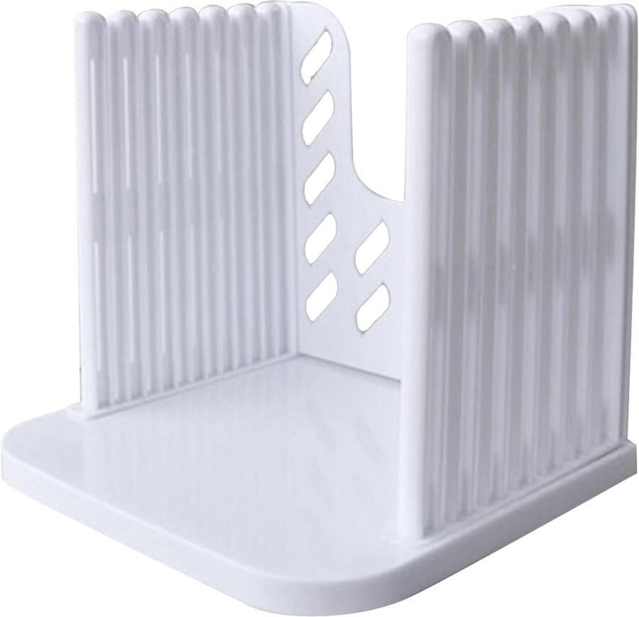 Brood Snijmachine Brood Snijder Gelijkmatig Brood Snijden Instelbare Dikte 15 x 16 cm Wit