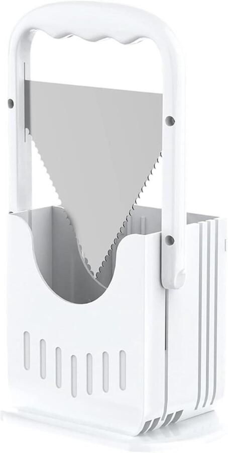 Brood Snijmachine Brood Snijder Gelijkmatig Snijden Stevige ABS Bouw 13 x 20 x 23.5 cm Wit