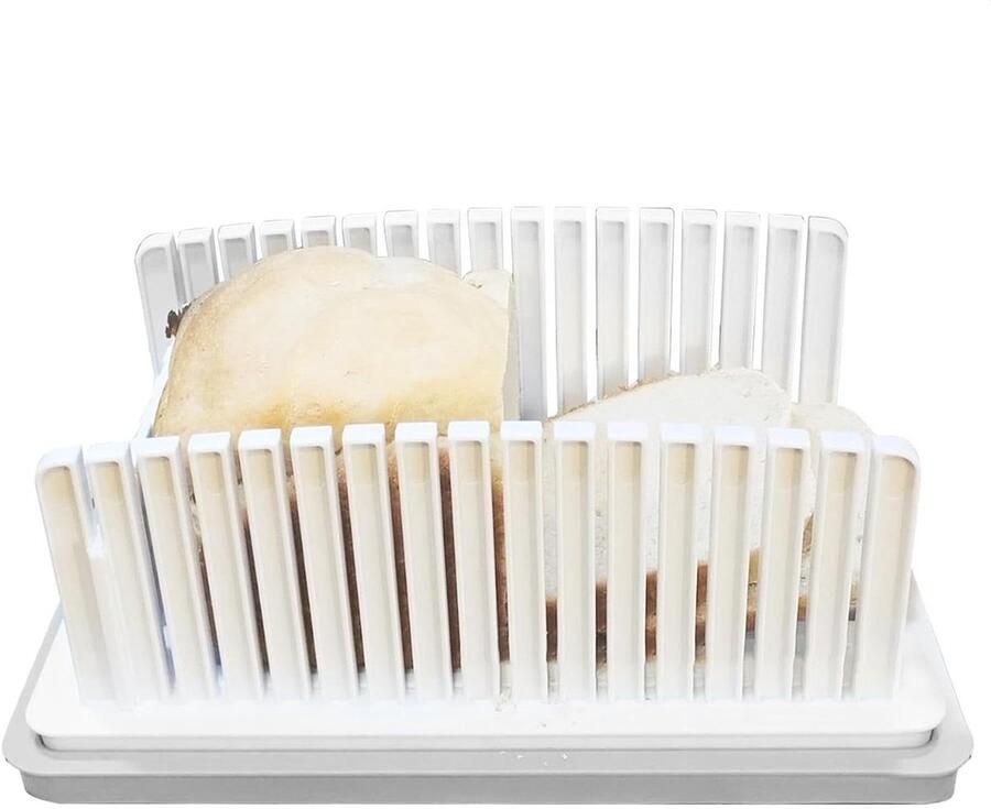 Brood Snijmachine Broodsnijder Toast Zelf Toast Maken Verstelbare Dikte 33.5 x 21.5 cm Multicolor