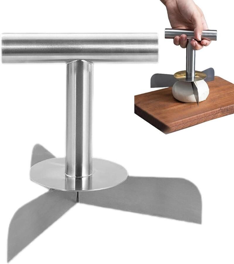 Brood Snijmachine Deegverdeler Bakgereedschap Gelijkmatig Bakken Roestvrijstalen Constructie 15 x 15 x 18 cm Zilver