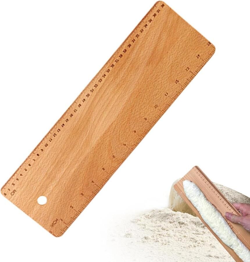 Brood Transfer Schil Bakplaat Houten Brood Frans Brood Bakken Afgeschuinde Randen 38 x 12 cm Houtkleur