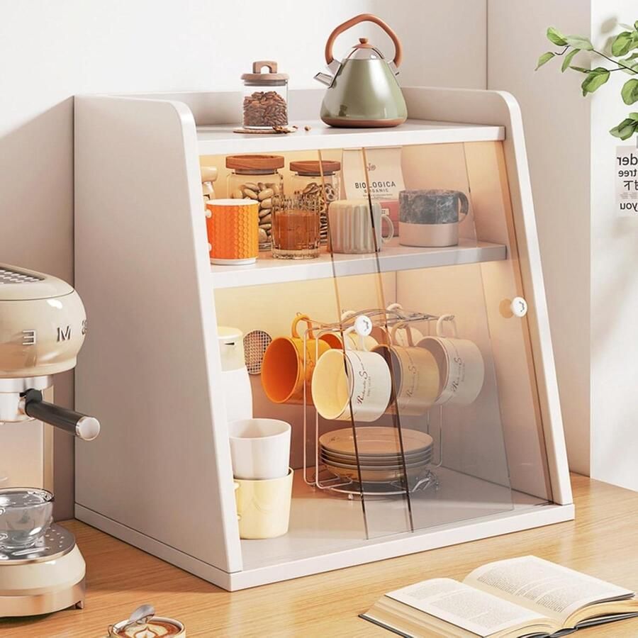 Broodbak Keuken Brood Opberger Brood Vers Houden Dubbele Laag Groot Formaat Wit