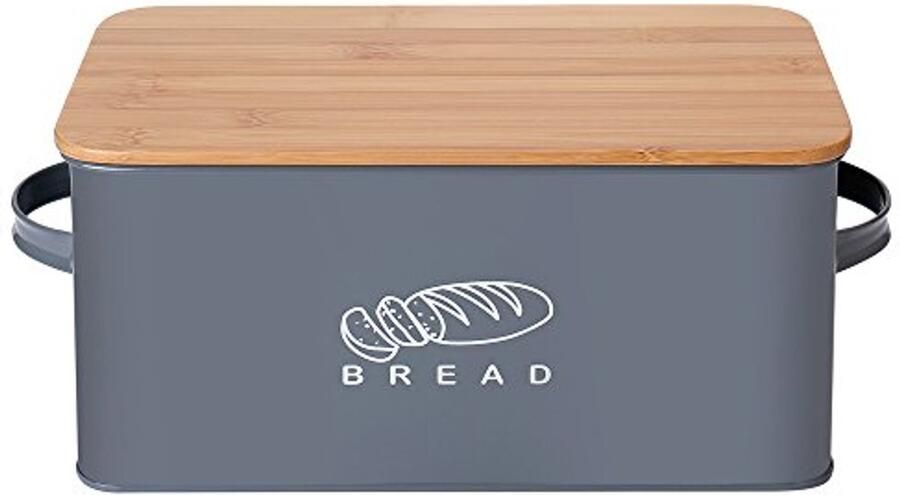 Broodbak met Bamboe Deksel Keukenopberger voor Vers Brood