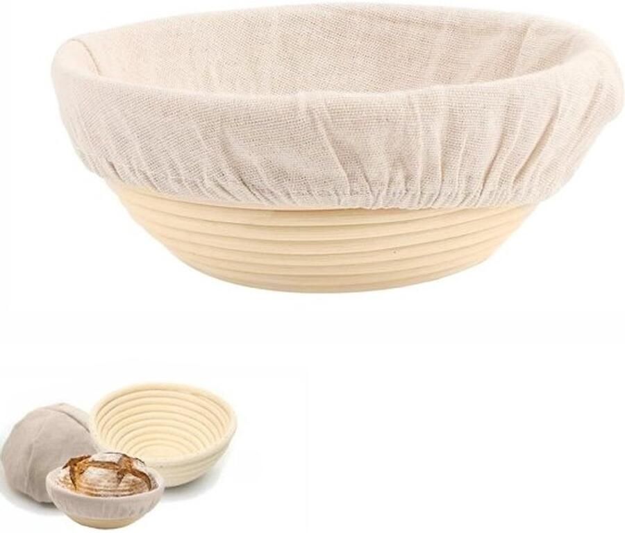 Broodbak Rijsman Banneton mand Zuurdesem Brood Maken Natuurlijk Rotanriet 20 cm Niet gespecificeerd