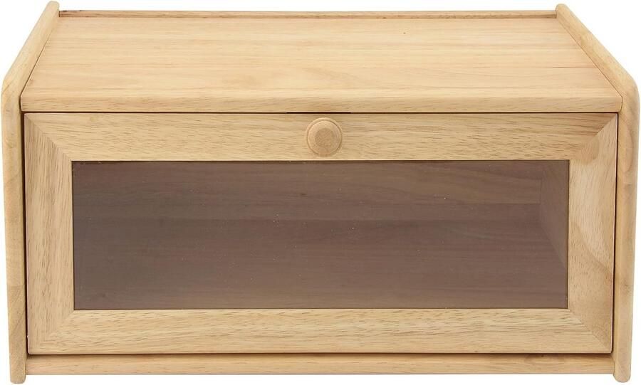 Broodbak van Hout met Duidelijk Deksel Praktisch en Makkelijk te Gebruiken