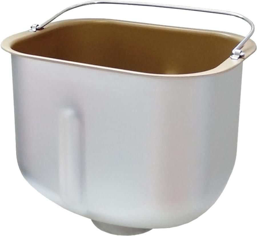 Broodbakbakemmer Bakvat Broodbakmachine Zelf brood bakken Duurzame aluminiumlegering 19.7 x 14.7 x 16.5 cm Goud