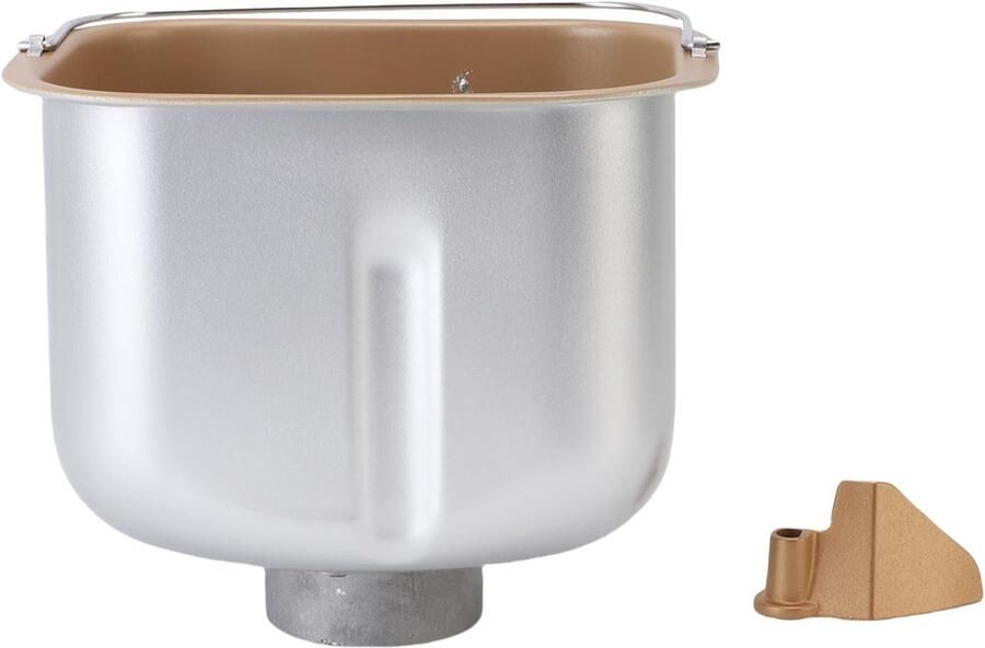Broodbakemmer Bakblik Vervanging Zelf Brood Maken Roestvrijstalen Constructie 22x21x19 cm Zilver