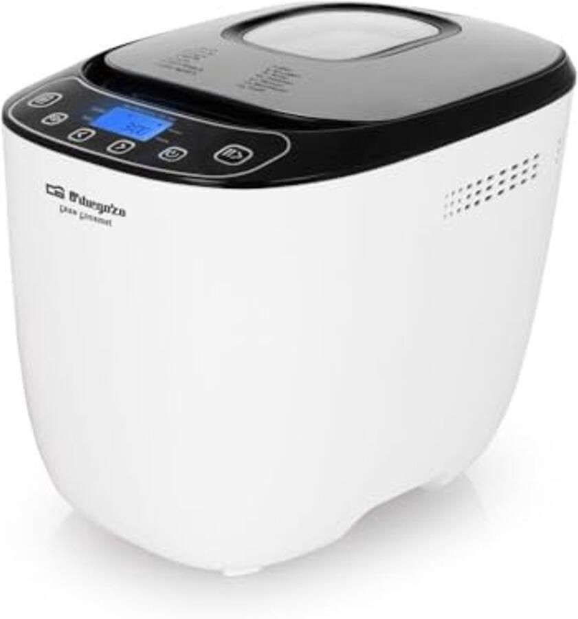 Broodbakmachine 550W met 12 Vooraf Ingestelde Programma's en Timer Ideaal voor Vers Brood