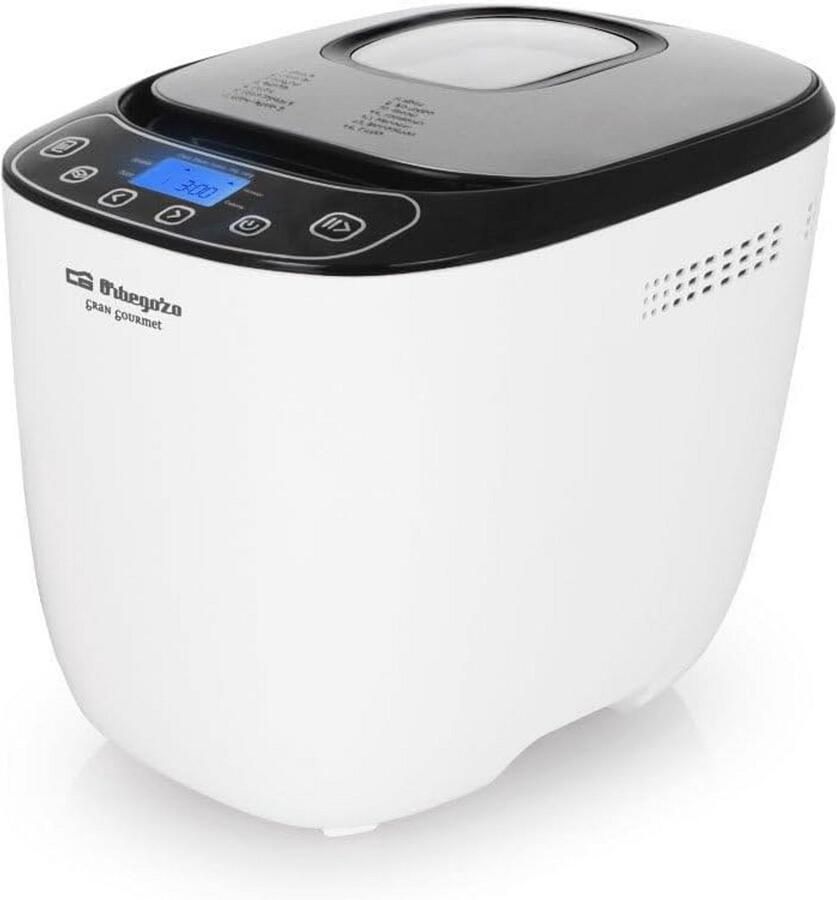 Broodbakmachine 550W met 12 Vooraf Ingestelde Programma's en Timer Ideaal voor Vers Brood